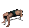 Dumbbell Press - Flat Bench Reverse